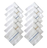 Multicolor-Men-s-Cotton-Handkerchiefs-with-Border - Premium HANDKERCHIEF from Navkar Crafts - Just $349! Shop now at Navkar Crafts