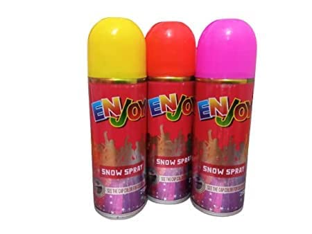 Navkar Crafts Herbal Gulal Snow Spray Paste Color Non-Toxic Perfumed Holi Celebration, Skin Friendly, Natural Fragrance Handmade Gulal Indoor and Outdoor Use, Holi Party Supplies (Pack of 2)