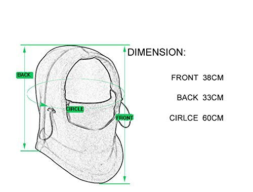 Navkar Crafts Thermal Warm Fleece Full Face Balaclava Mask, Head & Neck Cover Warmer Hat for Winter and Sports