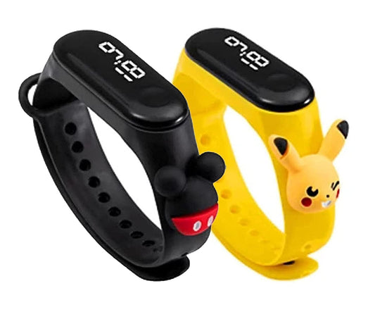 Navkar Crafts Combo of 2 Cartoon Character Waterproof LED Kids Watches for Boys & Girls - Premium Watches from Navkar Crafts - Just $239! Shop now at Navkar Crafts