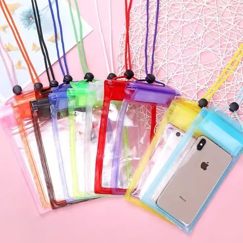 Navkar Crafts Waterproof Mobile Pouch Cover for All Mobiles, Cellphone Dry Bag Compatible for iPhone, Samsung, Mi, Redmi, Oppo, VIVO, All Other Smartphones up to 6.5 inches (Pack of 1)