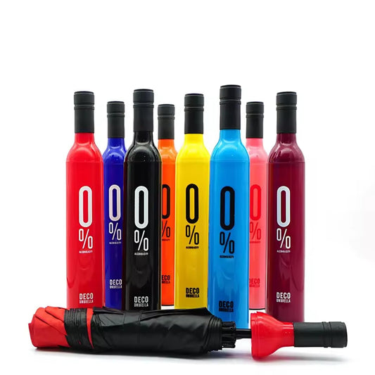 Navkar Crafts Fashionable Wine Bottle Shape Umbrella with features of a transformer, this 30 cm Umbrella bottle in a designed bottle (Assorted Colour) - Premium from Navkar Crafts - Just $399! Shop now at Navkar Crafts
