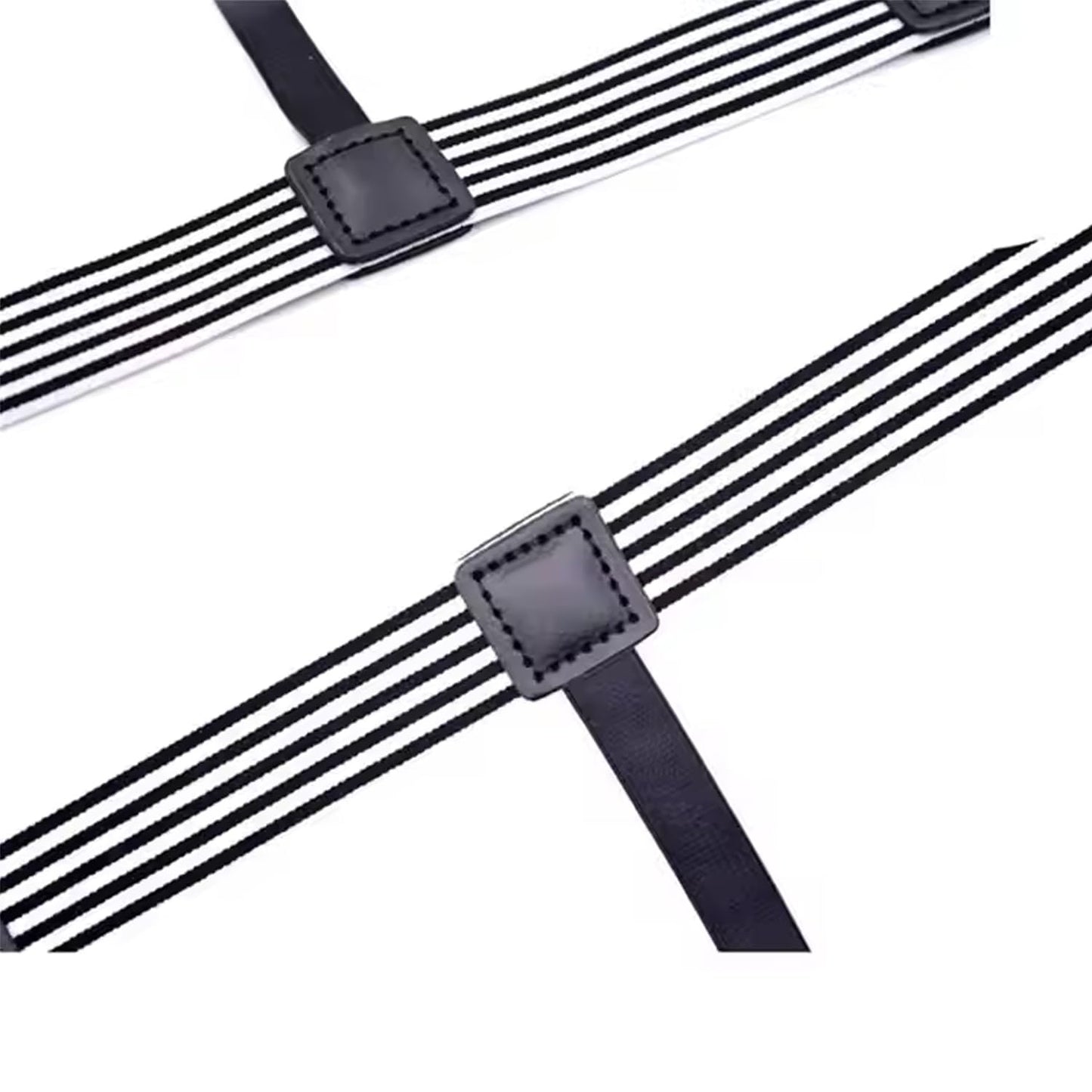 Navkar Crafts Metal Men Shirt Stays Adjustable Casual Style Elastic Shirt Garter Shirts Holder With Non-Slip Locking Clamps For Men & Women