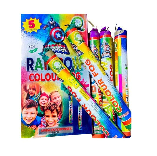 Navkar Crafts Rainbow Colour Green Yellow Purple