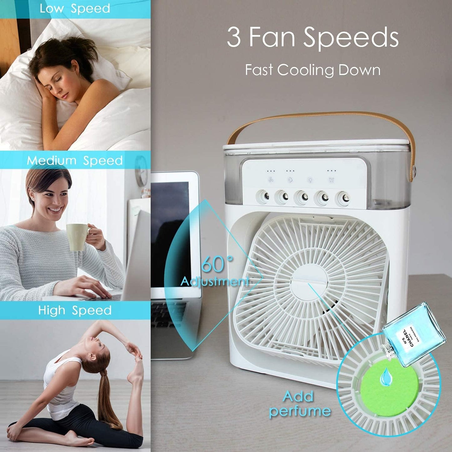 Navkar Crafts Mini cooler for room cooling mini cooler ac portable air conditioners for Home Office Artic Cooler 3 In 1 Conditioner Humidifier Purifier Mini Cooler air - Premium from Navkar Crafts - Just $0! Shop now at Navkar Crafts