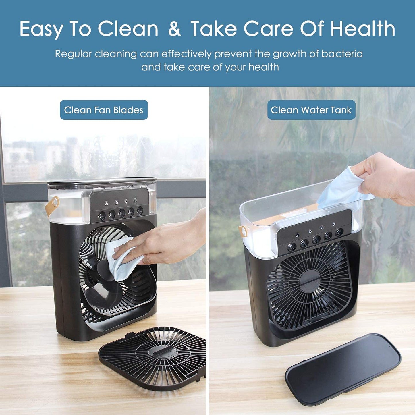 Navkar Crafts Mini cooler for room cooling mini cooler ac portable air conditioners for Home Office Artic Cooler 3 In 1 Conditioner Humidifier Purifier Mini Cooler air - Premium from Navkar Crafts - Just $0! Shop now at Navkar Crafts