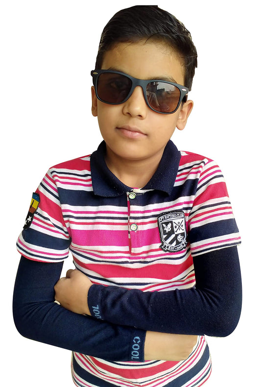 Navkar Crafts Sun Protection Cotton Arm Sleeves for Kids (9-15 Years), Men & Women - Premium Riding Gloves from Navkar Crafts - Just $199! Shop now at Navkar Crafts