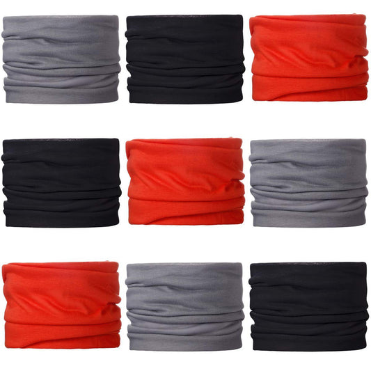 Navkar Crafts Unisex black red grey Bandana Pack of 9 - Premium Bandana from Navkar Crafts - Just $299! Shop now at Navkar Crafts