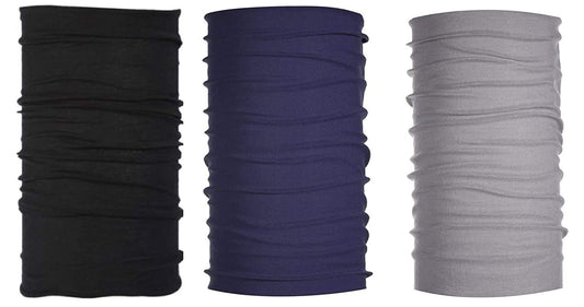 Navkar Crafts Unisex navy blue black grey Bandana Pack of 3 - Premium Bandana from Navkar Crafts - Just $199! Shop now at Navkar Crafts