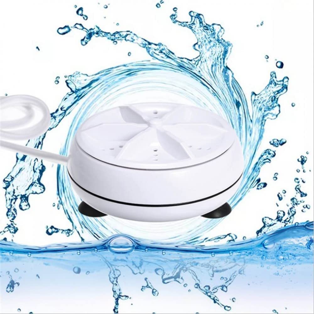Navkar Crafts Mini Washing Machine Turbine Washer with USB Cable - for Home Camping Dorms Business College Rooms