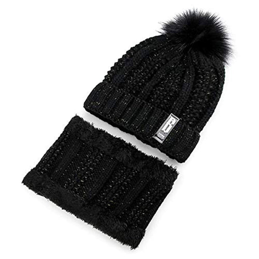 Winter Soft Warm Snow Proof Pom Pom Woolen Cap (Inside Fur) for Women's & Girl's - Premium Cap from Navkar Crafts - Just $399! Shop now at Navkar Crafts