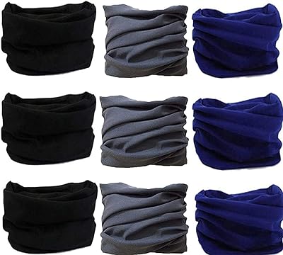 Navkar Crafts Unisex Black Navy Grey Bandana Pack of 9 - Premium Bandana from Navkar Crafts - Just $299! Shop now at Navkar Crafts