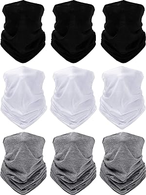 Navkar Crafts Unisex Black White Grey Bandana Pack of 9 - Premium Bandana from Navkar Crafts - Just $299! Shop now at Navkar Crafts