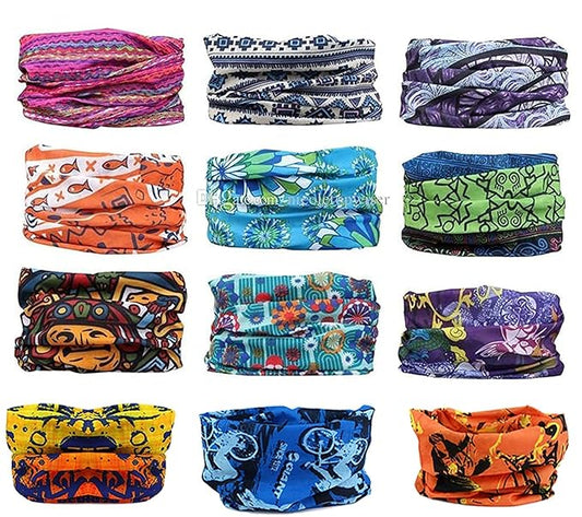 Navkar Crafts Unisex Printed UV Resistance Outdoor Scarf Bandana (Pack of 12) - Premium Bandana from Navkar Crafts - Just $299! Shop now at Navkar Crafts
