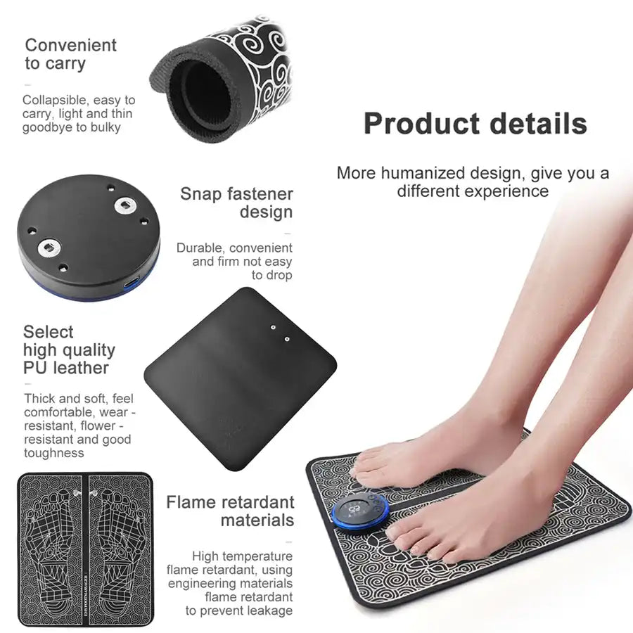 Navkar Crafts Foot/Body Massager Pain Relief Rechargeable Electric EMS Machine - Navkar Crafts