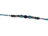 Navkar Crafts Rakhi with Roli Chawal for Brother/Bhaiyya/Bhai - Blue - Navkar Crafts