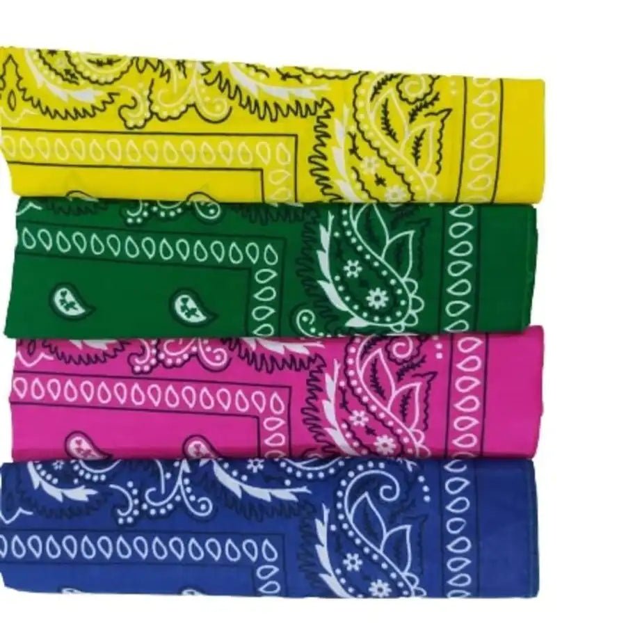 Navkar Crafts Unisex Cotton Paisley Bandana (50 X 50 Cm) - Navkar Crafts
