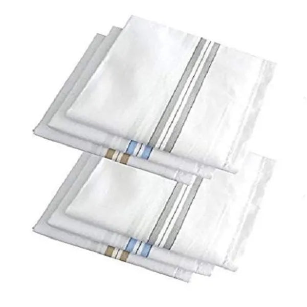 Multicolor-Men-s-Cotton-Handkerchiefs-with-Border - Premium HANDKERCHIEF from Navkar Crafts - Just $349! Shop now at Navkar Crafts
