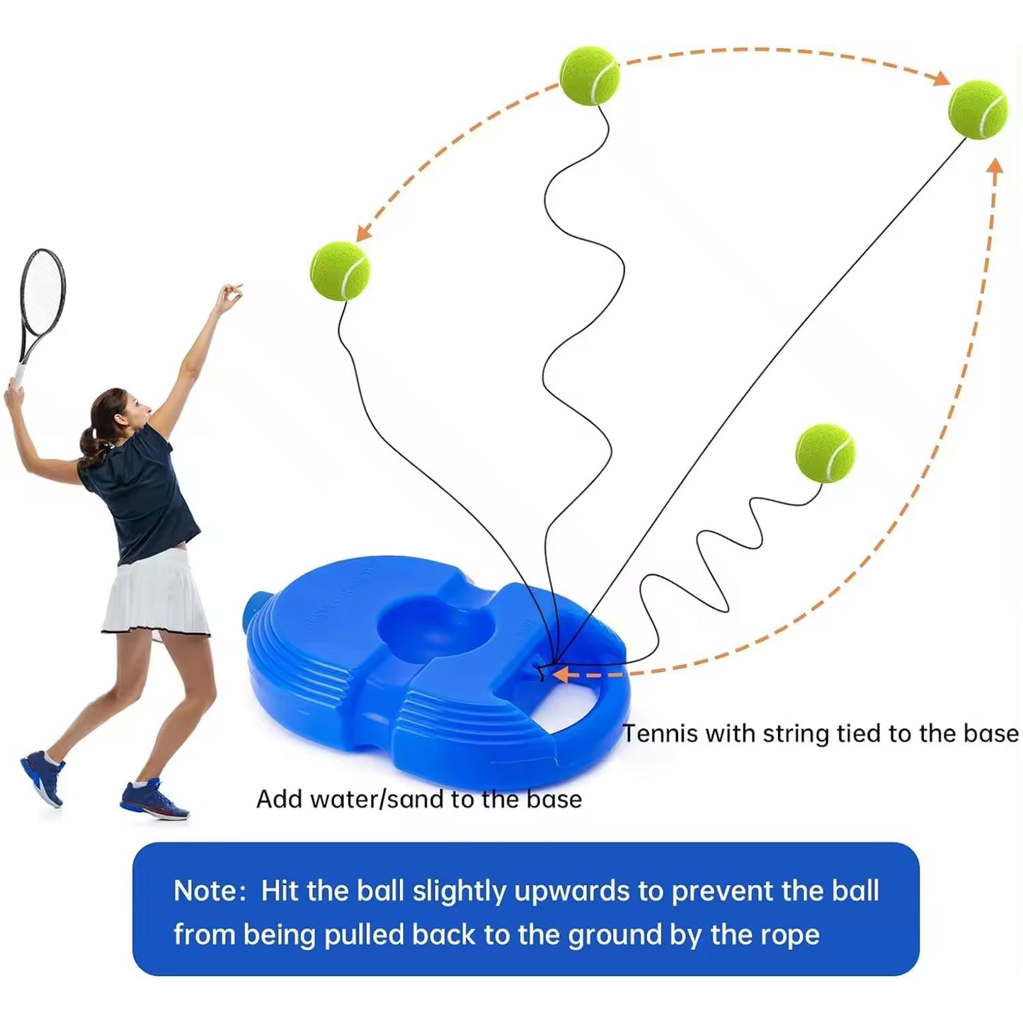 Navkar Crafts Tennis Trainer Rebound Ball,Solo Tennis Training Equipment for Self-Practice,Portable Tool,Tennis Rebounder Kit,Including Toys (No Racket Included) - Premium Tennis Training machine from Navkar Crafts - Just $299.50! Shop now at Navkar Crafts