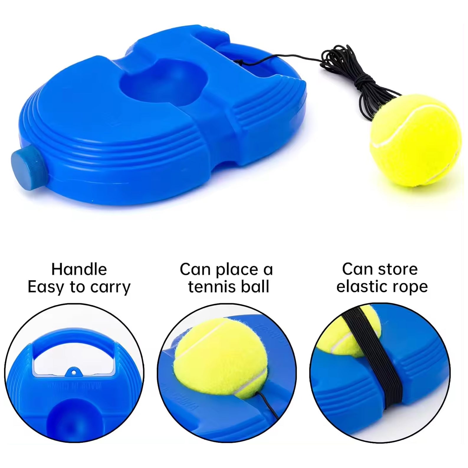 Navkar Crafts Tennis Trainer Rebound Ball,Solo Tennis Training Equipment for Self-Practice,Portable Tool,Tennis Rebounder Kit,Including Toys (No Racket Included) - Premium Tennis Training machine from Navkar Crafts - Just $299.50! Shop now at Navkar Crafts