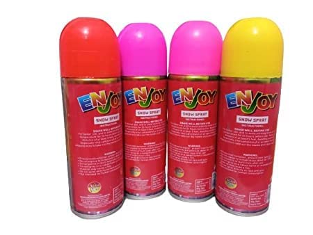 Navkar Crafts Herbal Gulal Snow Spray Paste Color Non-Toxic Perfumed Holi Celebration, Skin Friendly, Natural Fragrance Handmade Gulal Indoor and Outdoor Use, Holi Party Supplies (Pack of 2)