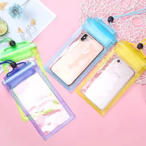 Navkar Crafts Waterproof Mobile Pouch Cover for All Mobiles, Cellphone Dry Bag Compatible for iPhone, Samsung, Mi, Redmi, Oppo, VIVO, All Other Smartphones up to 6.5 inches (Pack of 1)