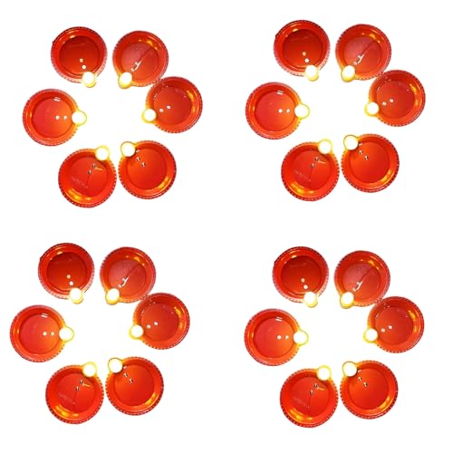 Navkar Crafts Water Sensor Diya for Home Decoration - Electric Flameless & Smokeless LED Diya Lights, Candle for Home Decor, Diwali Festivals Decoration, Christmas, New Year