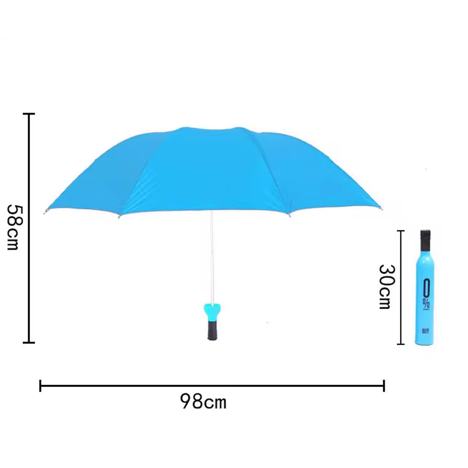 Navkar Crafts Fashionable Wine Bottle Shape Umbrella with features of a transformer, this 30 cm Umbrella bottle in a designed bottle (Assorted Colour) - Premium  from Navkar Crafts - Just $399! Shop now at Navkar Crafts