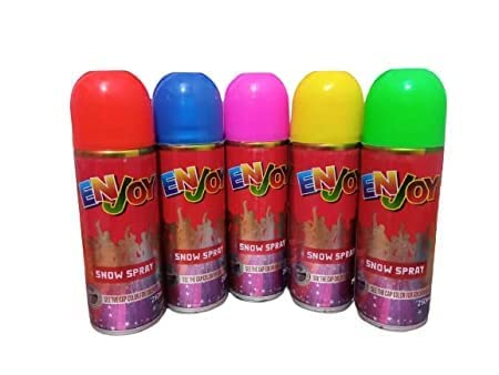 Navkar Crafts Herbal Gulal Snow Spray Paste Color Non-Toxic Perfumed Holi Celebration, Skin Friendly, Natural Fragrance Handmade Gulal Indoor and Outdoor Use, Holi Party Supplies (Pack of 2)