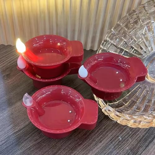 Navkar Crafts Water Sensor Diya for Home Decoration - Electric Flameless & Smokeless LED Diya Lights, Candle for Home Decor, Diwali Festivals Decoration, Christmas, New Year