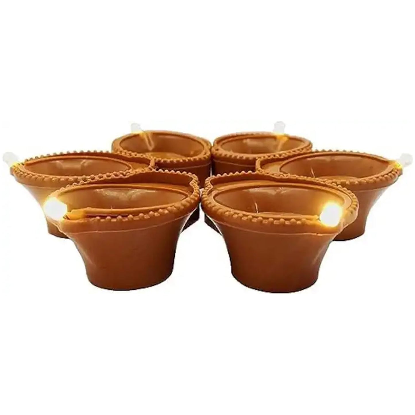 Navkar Crafts Water Sensor Diya for Home Decoration - Electric Flameless & Smokeless LED Diya Lights, Candle for Home Decor, Diwali Festivals Decoration, Christmas, New Year