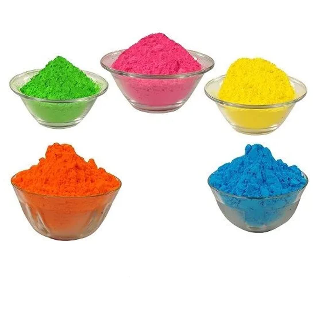 Navkar Crafts 100% Herbal Natural Rangoli Holi Color Powder Gulal Skin-Safe and Non-Toxic (Assorted Colours)