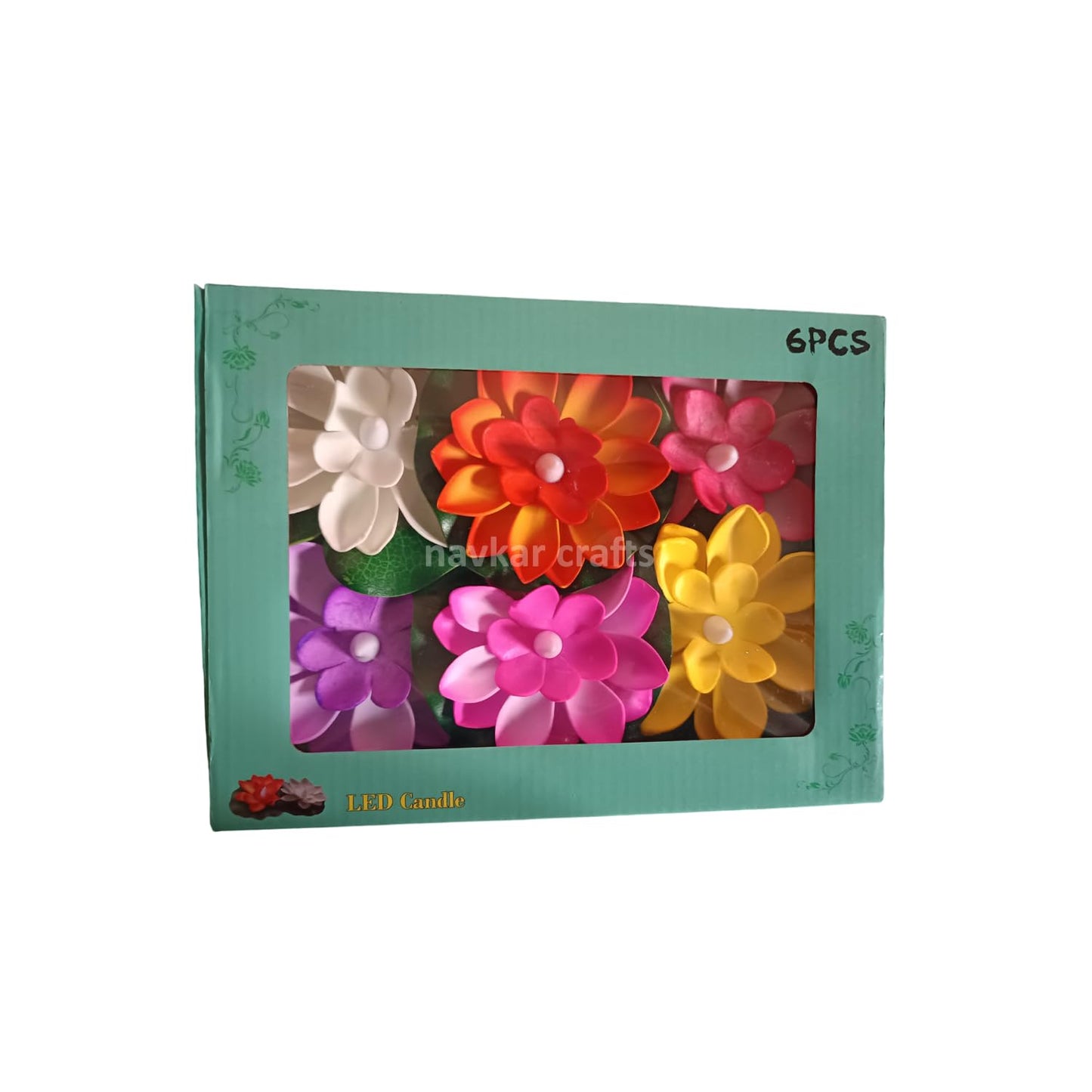 Navkar Crafts Water Sensor Diya Floating Candle for Diiwali and Home Decoration