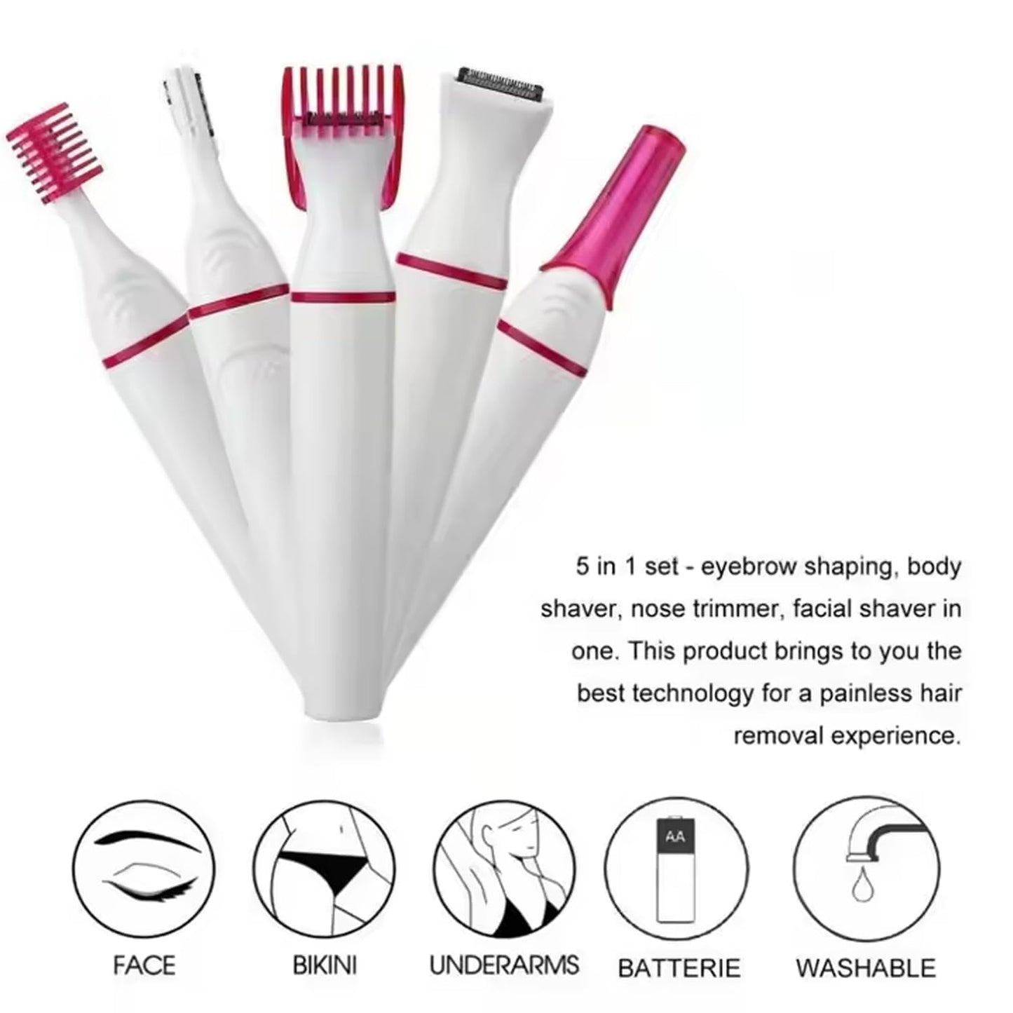 Navkar Crafts Multi Trimmer For Women, Multipurpose Hair Remover for Women