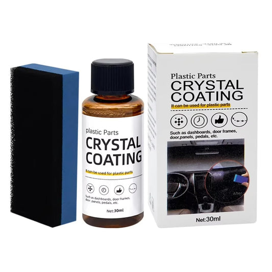 Navkar Crafts Crystal Coating for Car Bike Plastic Parts PVC Restorer for Car Polish Shining Accessories