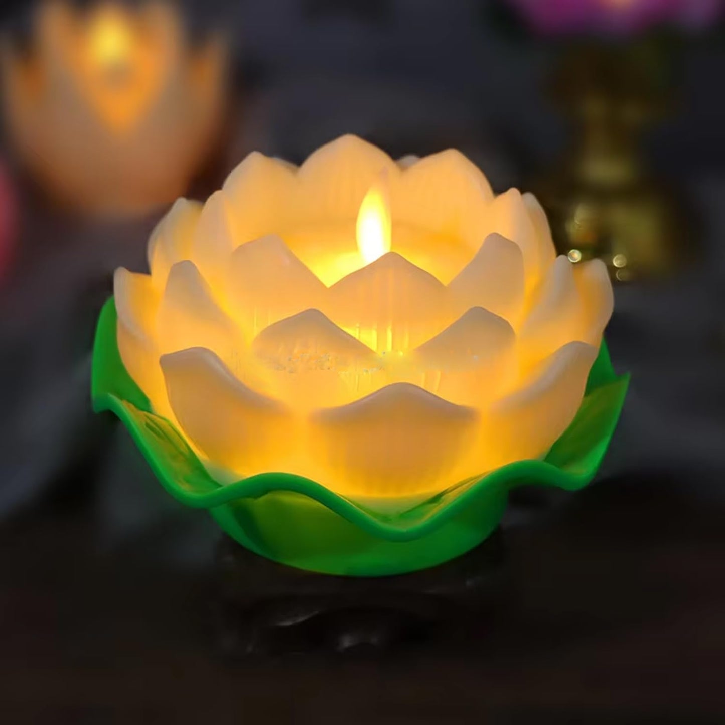 Navkar Crafts Water Sensor Diya Floating Candle for Diiwali and Home Decoration