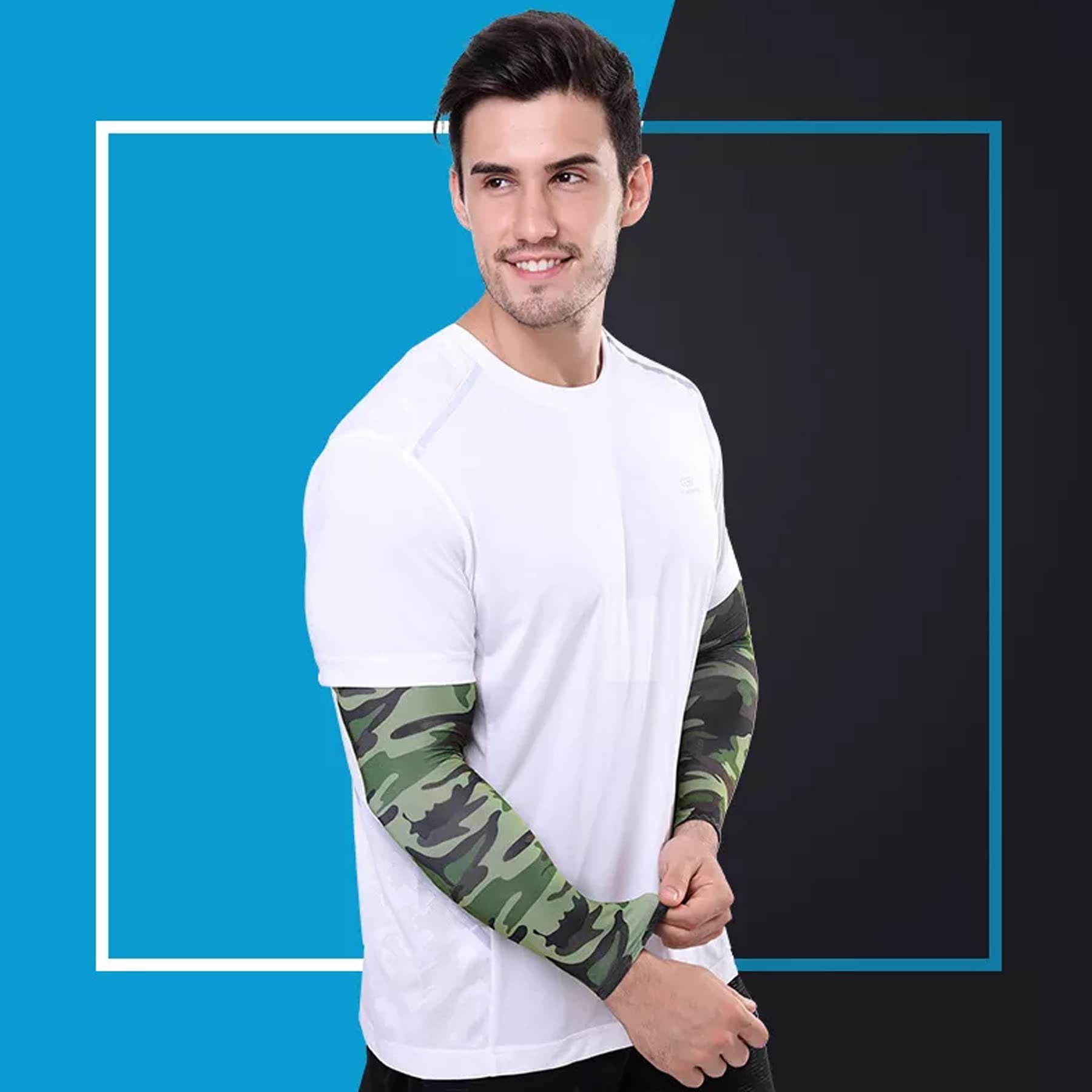 Navkar Crafts Sun Protection Cotton Arm Sleeves for Kids (9-15 Years), Men & Women - Premium Riding Gloves from Navkar Crafts - Just $199! Shop now at Navkar Crafts