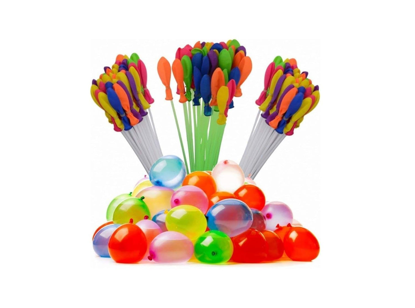 Navkar Crafts Holi Water Balloons for Kids Boys and Girls, Biodegradable Latex with Refill Hose,3 Bunches Balloons – Games Swimming Pool Outdoor Fun Magic Water Balloons (Pack of 111)