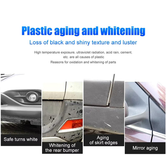 Navkar Crafts Crystal Coating for Car Bike Plastic Parts PVC Restorer for Car Polish Shining Accessories