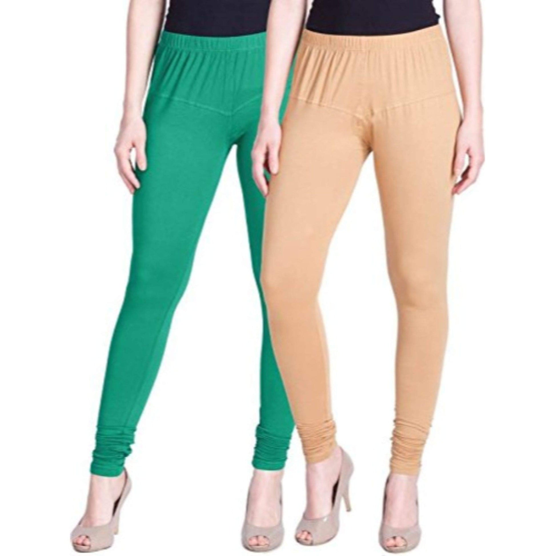 Navkar Crafts Cotton Strechable Women's Casual/Gym/Sports Multi color Leggings Combo Pack of 2 - S,M,L,XL,2XL - Premium Legging from Navkar Crafts - Just $499! Shop now at Navkar Crafts