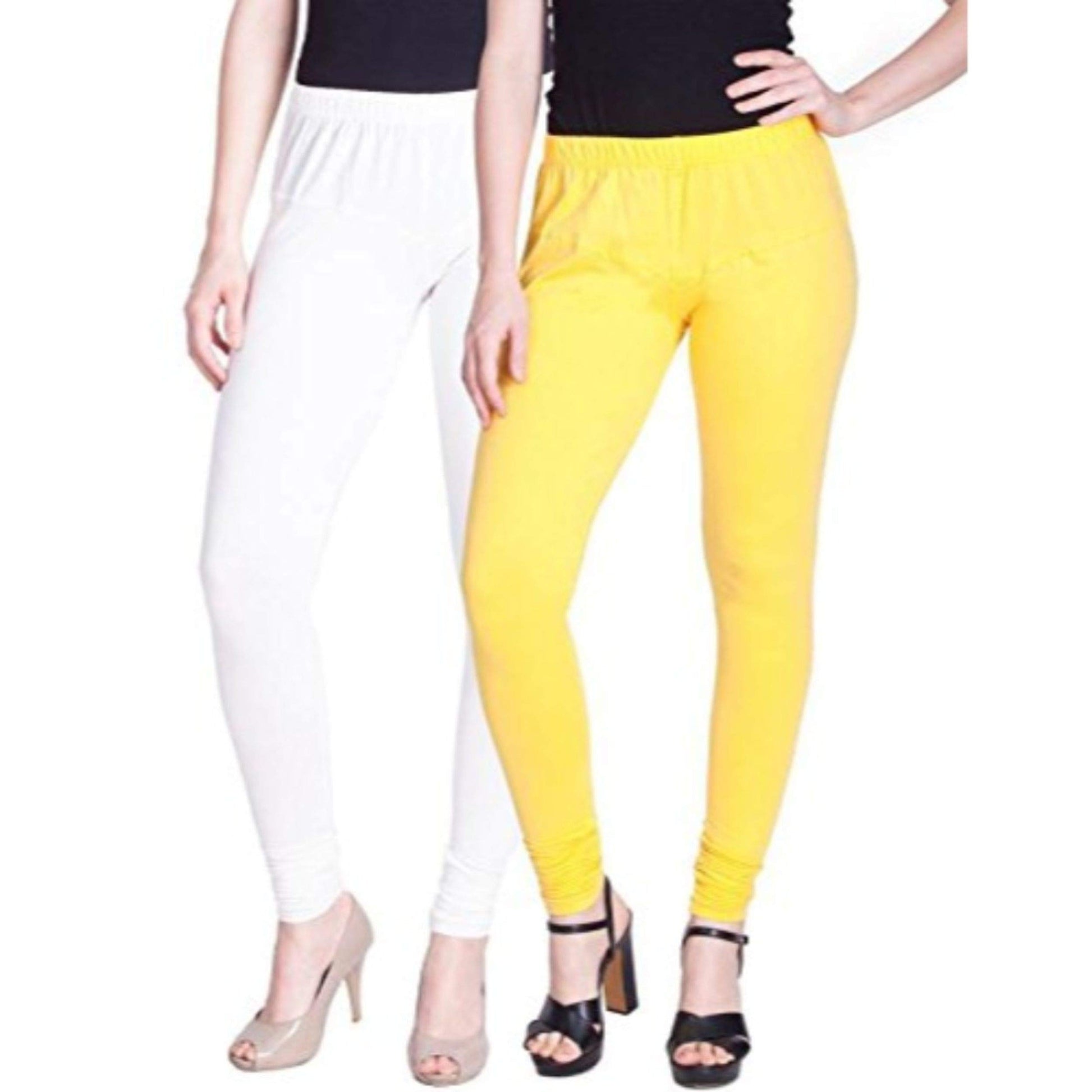 Navkar Crafts Cotton Strechable Women's Casual/Gym/Sports Multi color Leggings Combo Pack of 2 - S,M,L,XL,2XL - Premium Legging from Navkar Crafts - Just $499! Shop now at Navkar Crafts