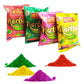 Navkar Crafts 100% Herbal Natural Rangoli Holi Color Powder Gulal Skin-Safe and Non-Toxic (Assorted Colours)