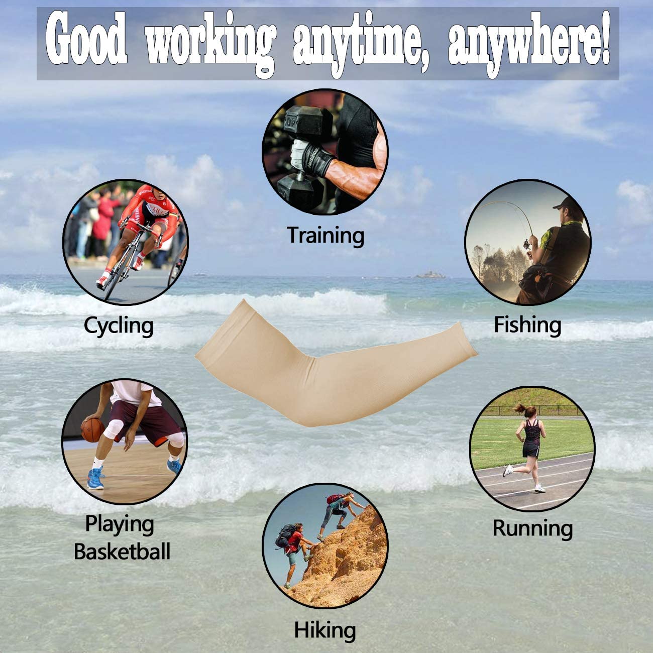 Navkar Crafts Sun Protection Cotton Arm Sleeves for Kids (9-15 Years), Men & Women - Premium Riding Gloves from Navkar Crafts - Just $199! Shop now at Navkar Crafts