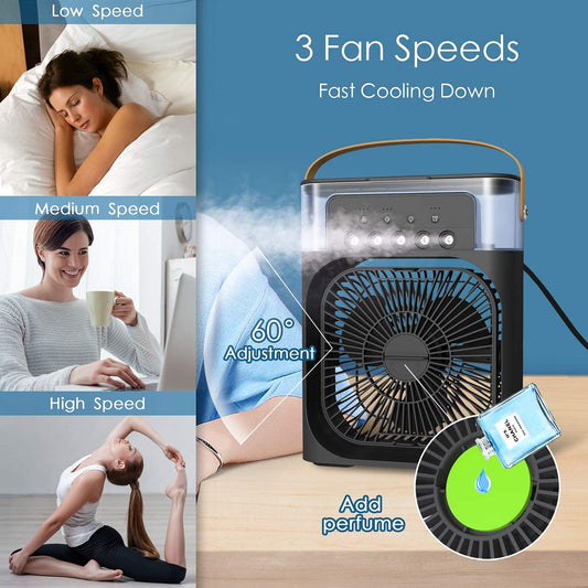 Navkar Crafts Mini cooler for room cooling mini cooler ac portable air conditioners for Home Office Artic Cooler 3 In 1 Conditioner Humidifier Purifier Mini Cooler air - Premium  from Navkar Crafts - Just $0! Shop now at Navkar Crafts