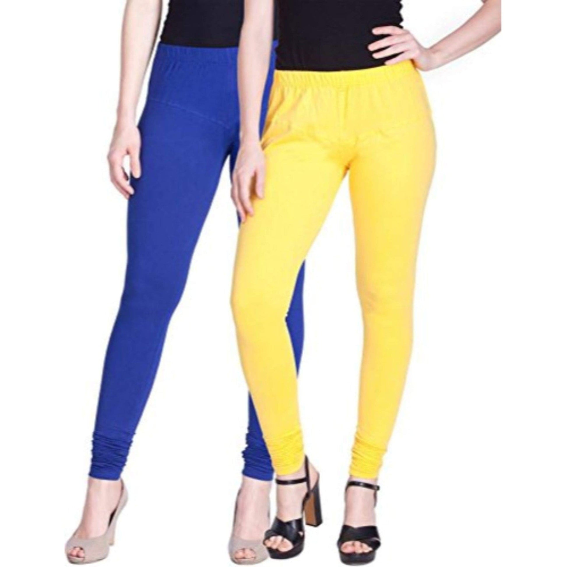 Navkar Crafts Cotton Strechable Women's Casual/Gym/Sports Multi color Leggings Combo Pack of 2 - S,M,L,XL,2XL - Premium Legging from Navkar Crafts - Just $499! Shop now at Navkar Crafts