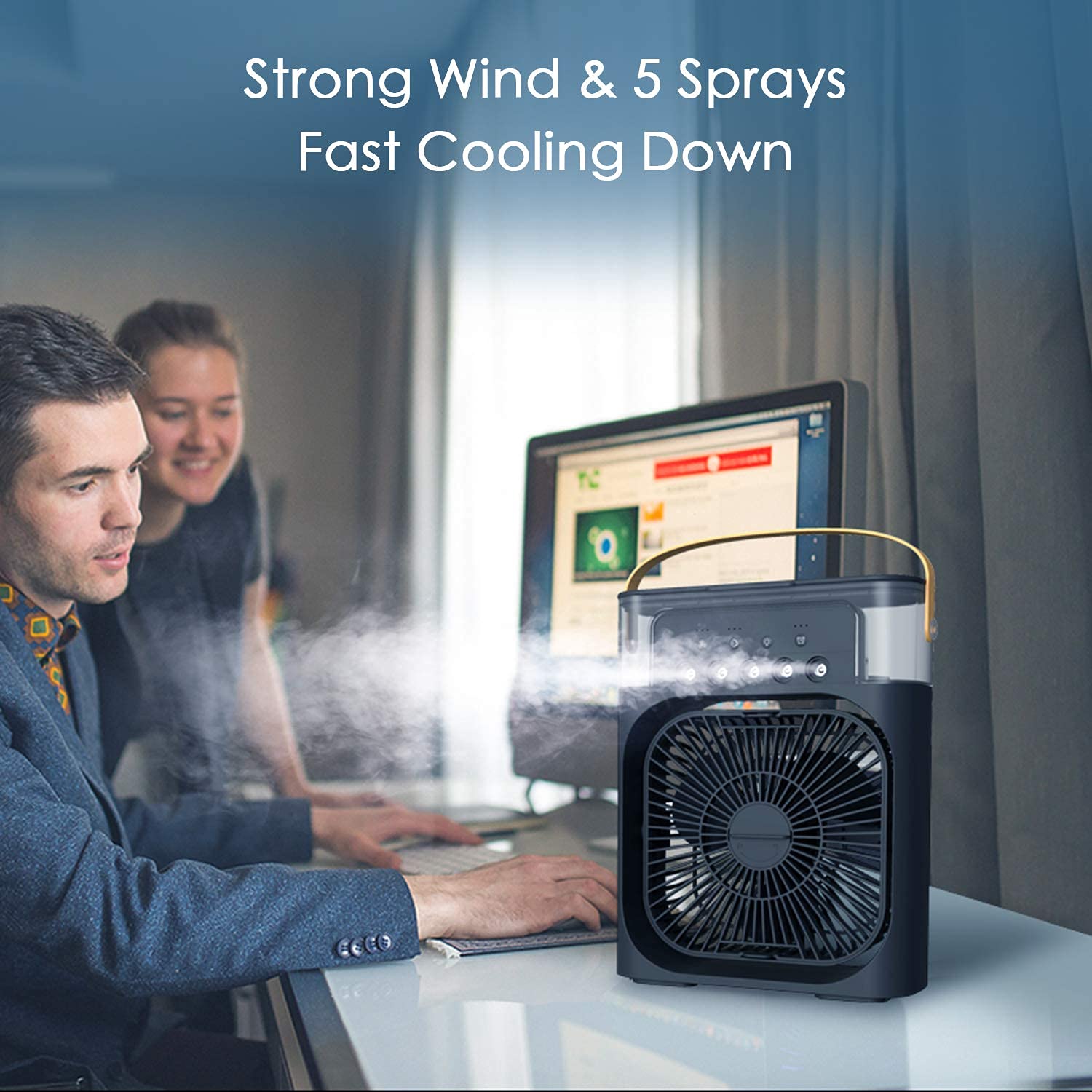 Navkar Crafts Mini cooler for room cooling mini cooler ac portable air conditioners for Home Office Artic Cooler 3 In 1 Conditioner Humidifier Purifier Mini Cooler air - Premium  from Navkar Crafts - Just $0! Shop now at Navkar Crafts