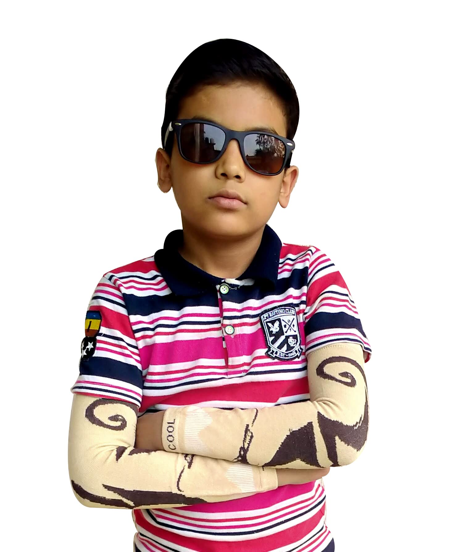Navkar Crafts Sun Protection Cotton Arm Sleeves for Kids (9-15 Years), Men & Women - Premium Riding Gloves from Navkar Crafts - Just $199! Shop now at Navkar Crafts