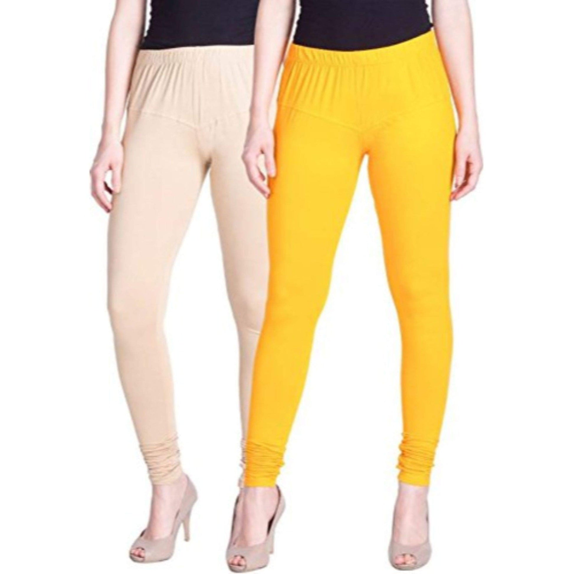 Navkar Crafts Cotton Strechable Women's Casual/Gym/Sports Multi color Leggings Combo Pack of 2 - S,M,L,XL,2XL - Premium Legging from Navkar Crafts - Just $499! Shop now at Navkar Crafts