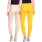Navkar Crafts Cotton Strechable Women's Casual/Gym/Sports Multi color Leggings Combo Pack of 2 - S,M,L,XL,2XL - Premium Legging from Navkar Crafts - Just $499! Shop now at Navkar Crafts