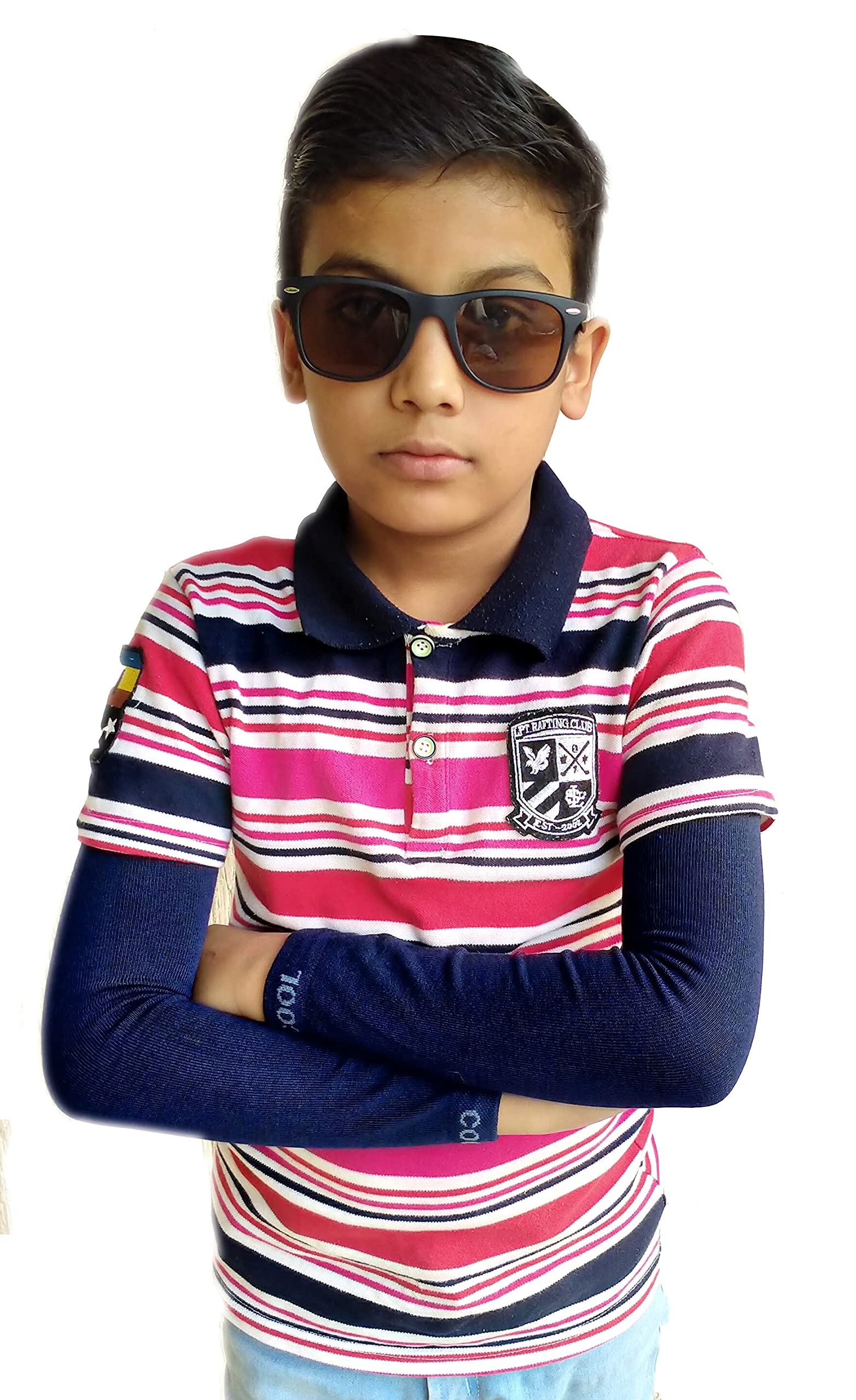 Navkar Crafts Sun Protection Cotton Arm Sleeves for Kids (9-15 Years), Men & Women - Premium Riding Gloves from Navkar Crafts - Just $199! Shop now at Navkar Crafts
